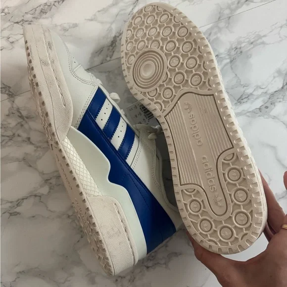 NWT Men's Adidas Forum Low CL Blue White Size 11 shoe palace ID8612 - Picture 4 of 6